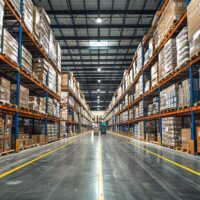 warehouse with boxes boxes inside it